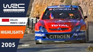 Rallye MonteCarlo 2005 WRC Highlights  Review  Results [upl. by Victorie]