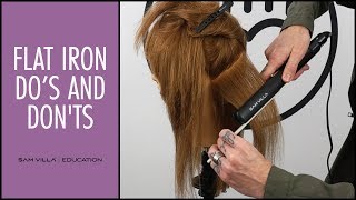 Flat Iron Dos and Donts  Straightening Your Hair THE RIGHT WAY [upl. by Westley]