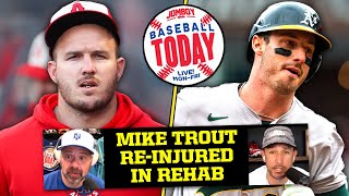 Mike Trout facing more injury concerns  Baseball Today [upl. by Melisandra]