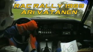 Ari Vatanen  In Car RAC Rally 1983  Opel Manta 400  Longleat Stage 2 [upl. by Sidoon981]