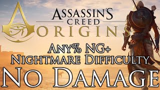 Assassins Creed Origins  Any NG Nightmare Difficulty  No Damage [upl. by Adilen]