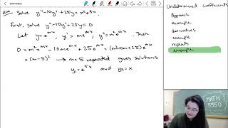 95 Undetermined Coefficients  Combined example [upl. by Haskell151]