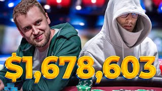 1678603 at 25k Millions High Roller Final Table [upl. by Amzaj]