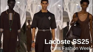 Lacoste SpringSummer2025 collection  Lacoste SS25  Lacoste runway  Tennis to the seaside [upl. by Eulalia]