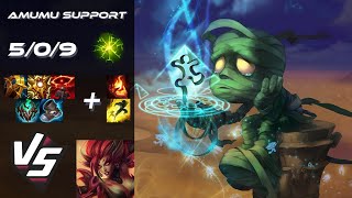 SUPPORT Amumu vs Zyra  NA Grandmaster Patch 1416 [upl. by Freddie]