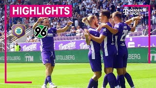 FC Erzgebirge Aue  Hannover 96 II  Highlights 3 Liga  MAGENTA SPORT [upl. by Danell]