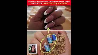 Unhas Acrílico Revolution Alongamentos em Gels Rápido e Fácil em 40 Minutos unhas nails nailart [upl. by Shewmaker646]