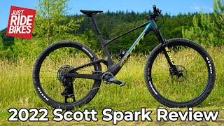 The 2022 Scott Spark RC is DAMN FAST and packed with cool tech  First Ride Review [upl. by Oicor]