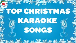 Top Christmas Karaoke Songs 2 Hours 🎤 Best Christmas Instrumental Songs 🎅 Merry Christmas [upl. by Ennirak]