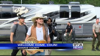 VIDEO Fans traveled from all over to see Colin Stough perform in Monroe County [upl. by Annmaria]