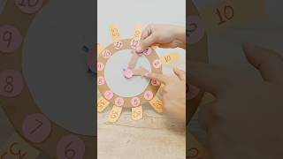 watch the clockschoolprojectdiycardboardcraftkidstimelearnyoutubeshorts [upl. by Prinz158]