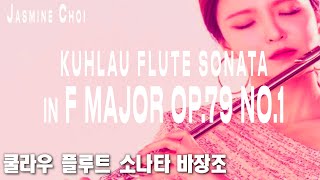 Kuhlau Flute Sonata in F Major Op79 No1  JasmineChoi flute flutist [upl. by Norrej]