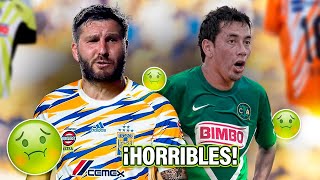 Las 12 PEORES PLAYERAS en la HISTORIA del fútbol MEXICANO ¡La 3 es DE TERROR [upl. by Hoopen474]