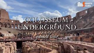 Colosseum With Underground Tour  Skip the Line  Expert Guide [upl. by Oenire]