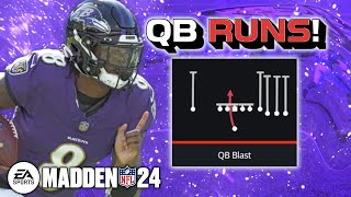 QB Runs What plays cause FUMBLES  Madden 24 Tips [upl. by Anai]