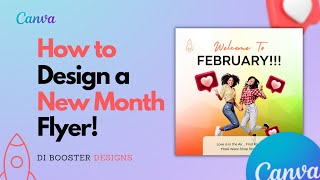 How To Design a Stunning Happy New Month Flyer Using CANVA  2023  canvatutorial happynewmonth [upl. by Adnoluy740]