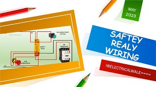 How to wire Safety Relay  Emergency Stop Dual Channel Monitoring with reset  Easy Explained [upl. by Jahncke]