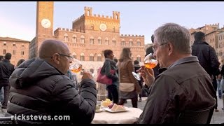 Siena Italy Passeggiata and Aperitivo  Rick Steves’ Europe Travel Guide  Travel Bite [upl. by Lonnie]