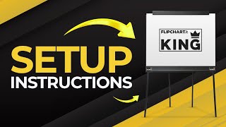 KING FLIPCHART SETUP INSTRUCTIONS [upl. by Haakon]