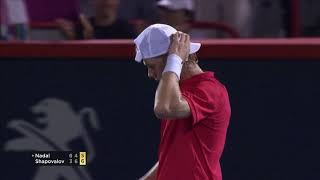 Denis Shapovalov stuns Rafael Nadal in Montreal [upl. by O'Connell]