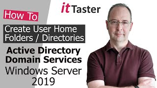 How To Create User Home Folders  Home Directories  Windows Server 2019 [upl. by Rockwood]