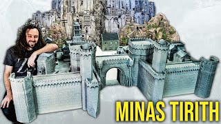 I Made a Gigantic LOTR Fantasy Diorama  Warhammer Scenery Minas Tirith Courtyard [upl. by Kciredor]