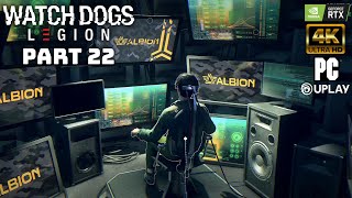 Watch Dogs Legion Pt22 Albions Mind Games amp Unlocking the Beekeeper  PC 4K NO COMMENTARY [upl. by Anerys501]