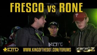 KOTD  Rap Battle  Fresco vs Rone [upl. by Duntson396]