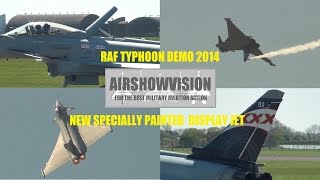 RAF TYPHOON DEMO NEW COLOURS 2014 PRE PDA airshowvision [upl. by Hussey773]