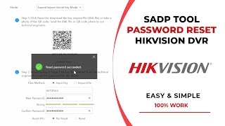 SADP Tool Hikvision Password Reset [upl. by Asereht]