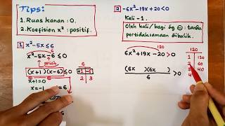 Super Jelas PERTIDAKSAMAAN KUADRAT bagian 1 [upl. by Stiles]