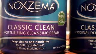 Noxzema Classic Clean Moisturizing Cleansing Cream with SoyREVIEW [upl. by Remlap461]