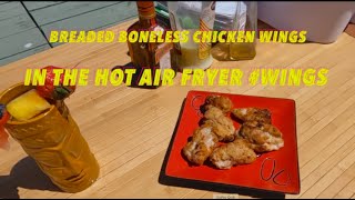 Breaded Boneless Chicken Wings in the Hot Air Fryer wings [upl. by Zela]