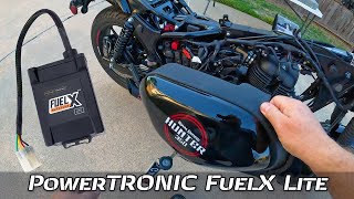 Royal Enfield Hunter 350  PowerTRONIC FuelX Lite Install [upl. by Notgnilra]