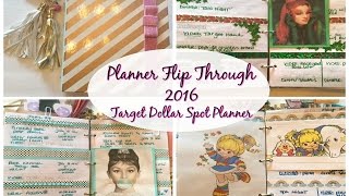 Planner Flip Through  March  August 2016  Target Dollar Spot [upl. by Thurmond]