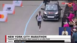 New York City Marathon Tamirat Tola and Hellen Obiri named in an elite field [upl. by Layol92]