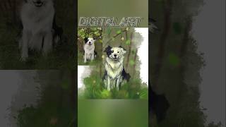 Digital art speed artDog digital art digitalart [upl. by Kelbee]