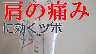 肩の痛みに効くツボ「臂臑」 shoulder pain meridian point tsubo [upl. by Skill]