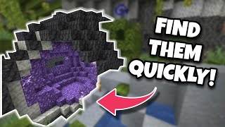 How amp where to find Amethyst Geode in Minecraft 118  Easiest and fastest ways Minecraft Tutorial [upl. by Adran]