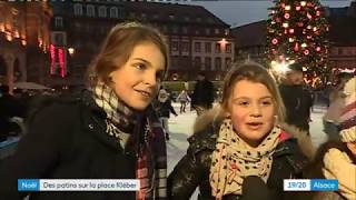 Patinoire Place Kléber à Strasbourg [upl. by Biggs]