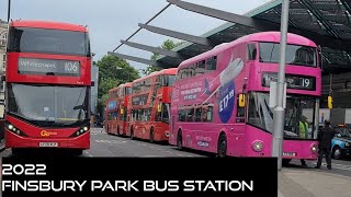 FINSBURY PARK Bus Station 2022 [upl. by Wordoow440]