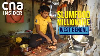 Vegetable Fritters amp Yellow Pea Curry In Kolkata West Bengal  Slumfood Millionaire  India [upl. by Center]