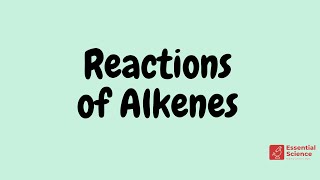 GCSE Reactions of Alkenes [upl. by Vinita]