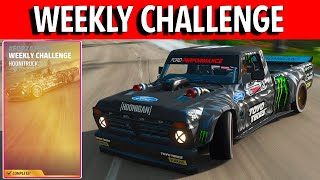 Forza Horizon 5 Weekly Challenge HOONITRUCK  Earn a Drift Tap Skill amp Volcan Sprint Winter Season [upl. by Lorine]