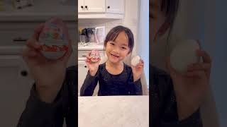 Kid pranks dad with Kinder egg 🤣👧🏻❤️🧑🏻✅🌈🚀😱 [upl. by Adlesirk]