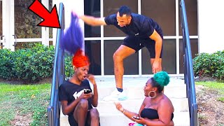 Shaving Peoples heads prank [upl. by Rubi]