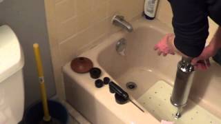 How to Unclog a Shower Drain  How to Unlcog a Bathtub Drain [upl. by Leohcin]