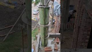 Vibrating 9inch round column construction [upl. by Eivad446]