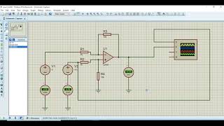 Amplificador Diferencial amplificador de instrumentação no Proteus [upl. by Lydnek]