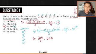 MEDIDAS DE DISPERSÃO  Desvio padrão variância coeficiente de variação respondendo questões [upl. by Ania385]